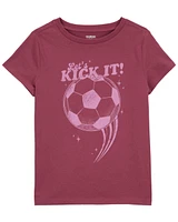 Kid Kick It Soccer Graphic Tee