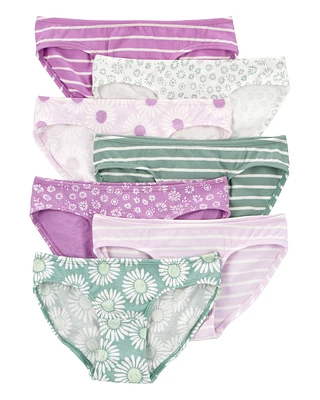 Kid 7-Pack Bikini Stretch Cotton Undies