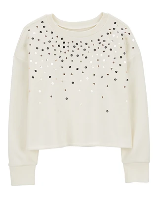 Kid Fleece Sequin Pullover