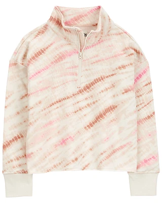 Kid Tie Dye Fleece Pullover