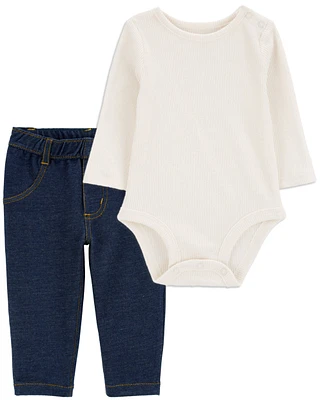 Baby 2-Piece  Long-Sleeve Bodysuit & Pants Set