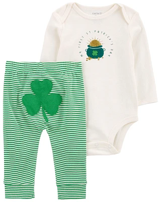 Baby 2-Piece St. Patrick's Day Bodysuit Pant Set