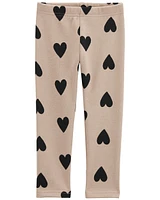 Toddler Heart Cozy Fleece Leggings