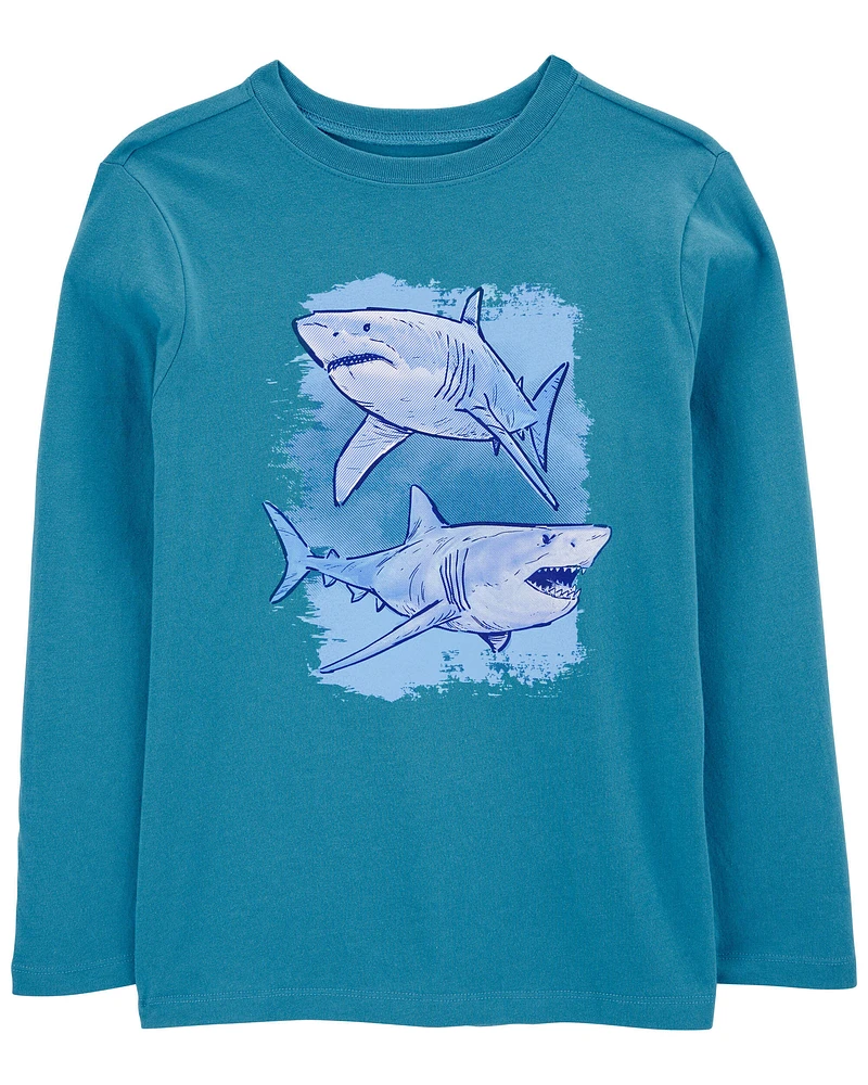 Kid Shark Long-Sleeve Graphic Tee