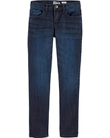 Kid Dark Blue Wash Skinny-Leg Jeans