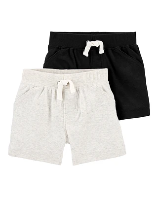 Baby 2-Pack Cotton Pull-On Shorts