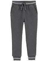 Toddler Solid Cotton Blend Pants - Gray