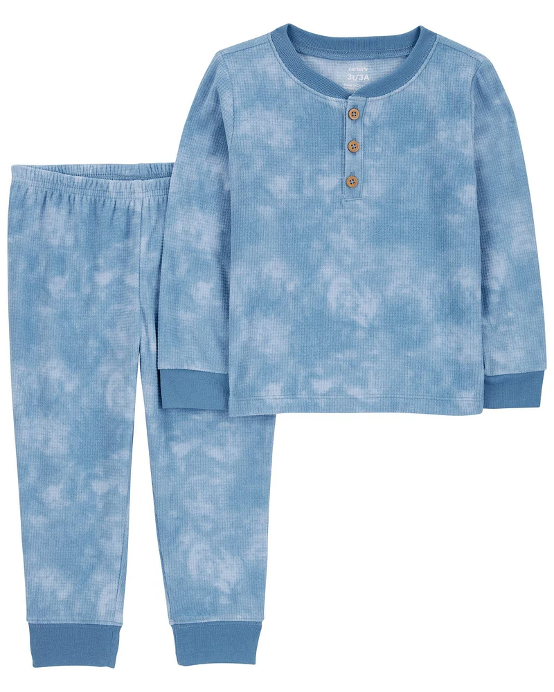 Toddler 2-Piece Tie-Dye Fleece Pajamas