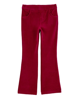 Kid Pull-On Velour Flare Pants