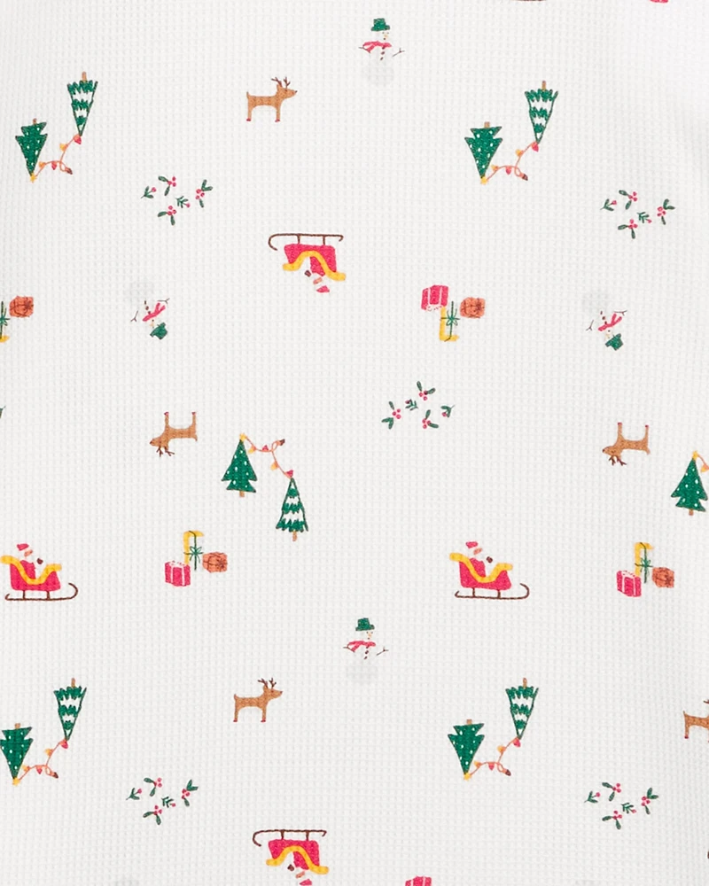 Adult 2-Piece Christmas Thermal Pajamas
