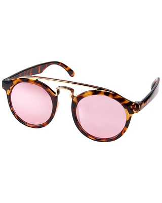 Tortoise Shell Round Sunglasses