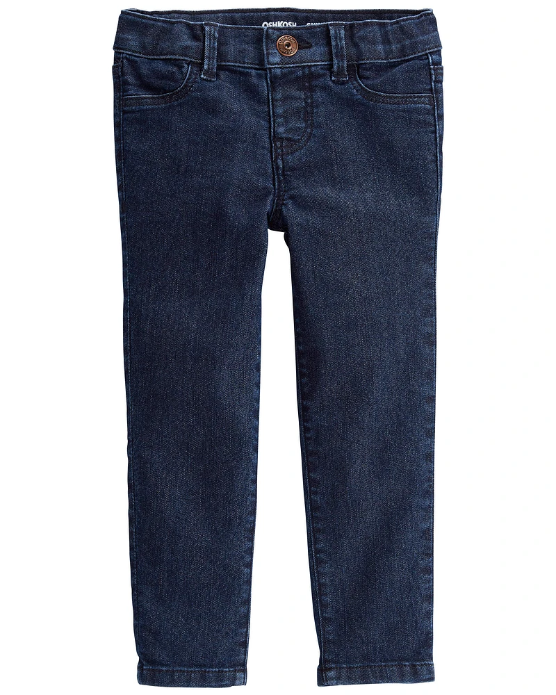 Toddler Dark Blue Wash Skinny-Leg Jeans