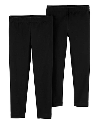 Baby 2-Pack Black Leggings