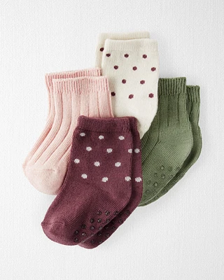 Baby 4-Pack Slip Resistant Socks