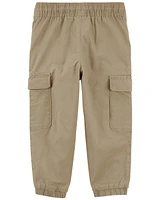 Toddler Canvas Cargo Joggers