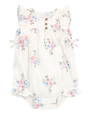 Baby Floral Bubble Romper