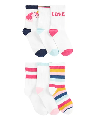 Kid 6-Pack Crew Socks