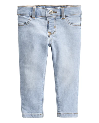 Baby Light Blue Wash Skinny-Leg Jeans