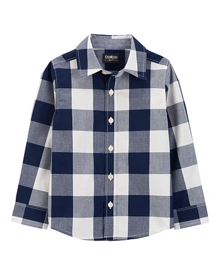 Toddler Plaid Button-Front Shirt