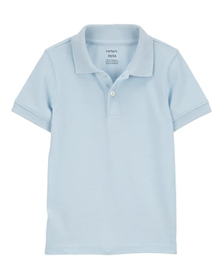 Toddler Ribbed Collar Polo Shirt