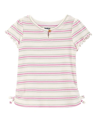 Baby Striped Cotton Rib Shirt