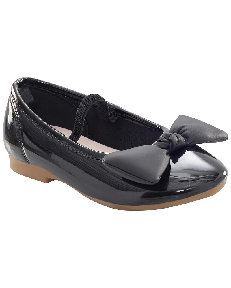 Toddler Slip-On Bow Flats