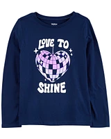 Kid Love to Shine Long-Sleeve Shirt - Navy