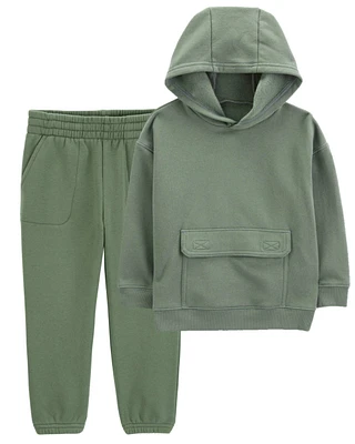 Baby 2-Piece Pullover Fleece Hoodie & Pants Set