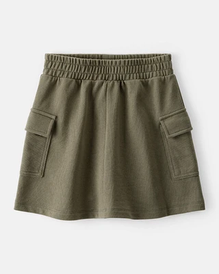 Girls French Terry Cargo Skort