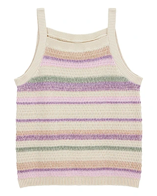 Kid Striped Sweater Knit Tank