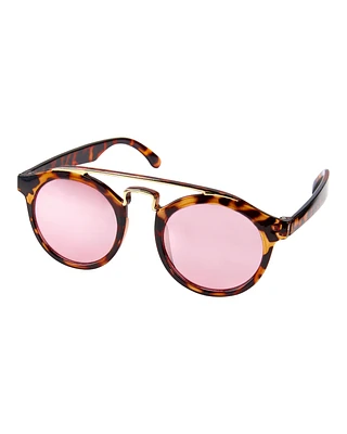 Tortoise Shell Round Sunglasses