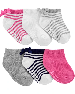 Toddler 6-Pack No-Show Socks