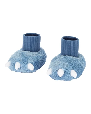 Baby Dinosaur Soft Slippers - Blue