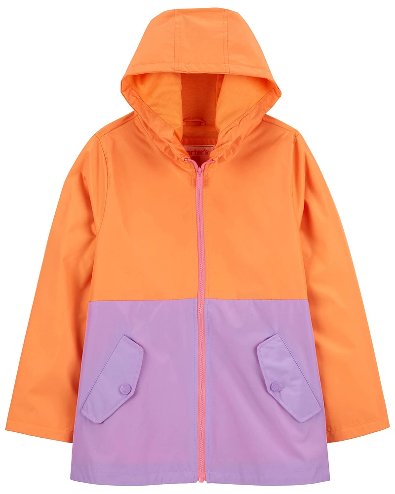 Kid Colorblock Rain Jacket