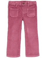 Baby Flared-Leg Corduroy Pants - Pink