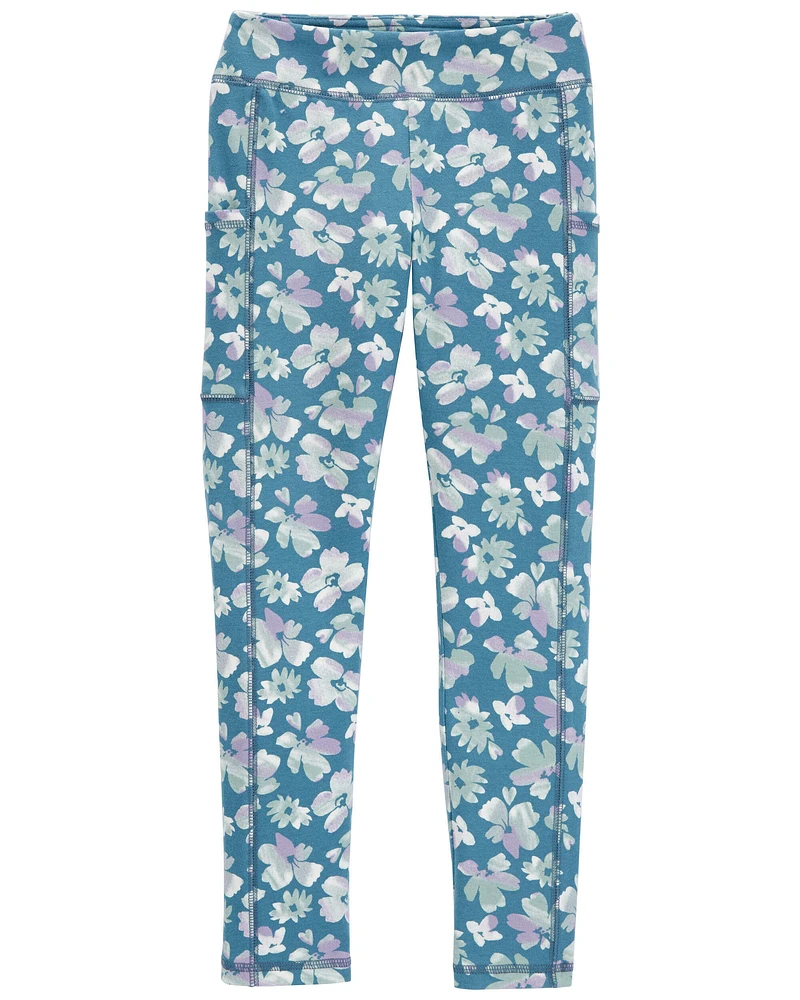 Kid Floral Active Leggings