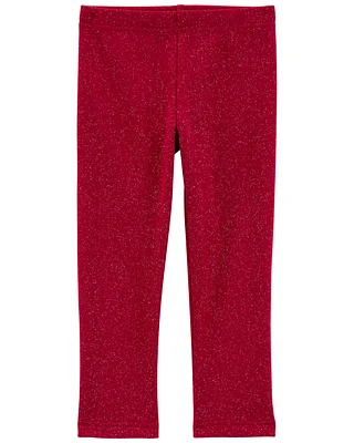 Toddler Glitter Cozy Fleece Leggings