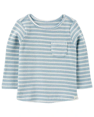 Baby Striped Thermal Long-Sleeve Tee