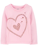 Toddler Heart Long-Sleeve Graphic Tee