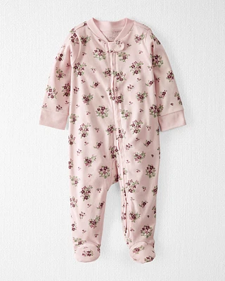 Baby Organic Cotton Sleep & Play Wildberry Bouquet Pajamas