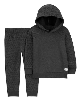 Toddler 2-Piece Quilted Pullover & Pant Set