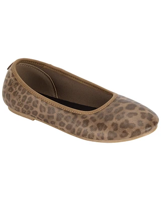 Kid Leopard Ballet Flats