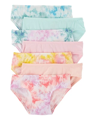 Kid 7-Pack Tie-Dye Hipster Stretch Cotton Undies