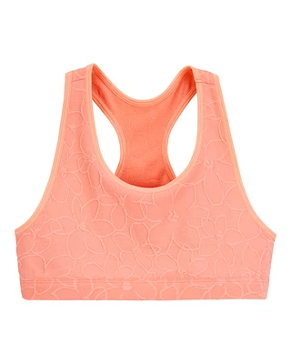Kid Floral Racerback Sports Bra