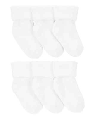 Baby 6-Pack Foldover Booties