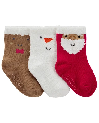 Baby 3-Pack Christmas Booties