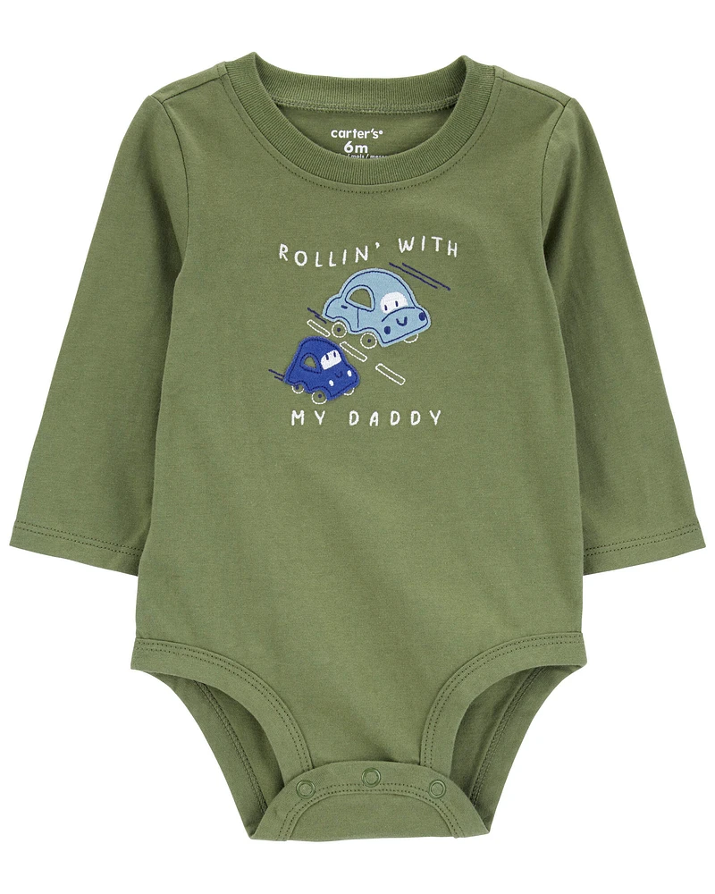 Baby 'Rollin' With My Daddy' Collectible Bodysuit