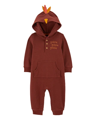 Baby Turkey Hooded Jumpsuit