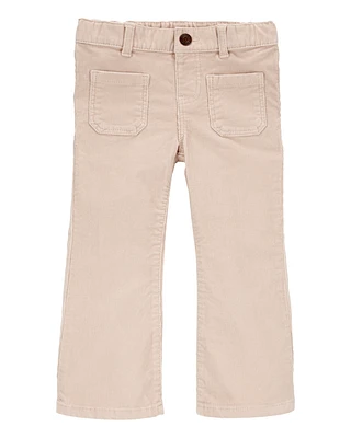 Toddler Flared-Leg Corduroy Pants - Brown