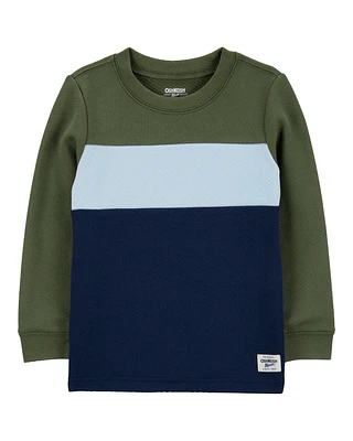 Toddler Colorblock Long-Sleeve Tee - Navy